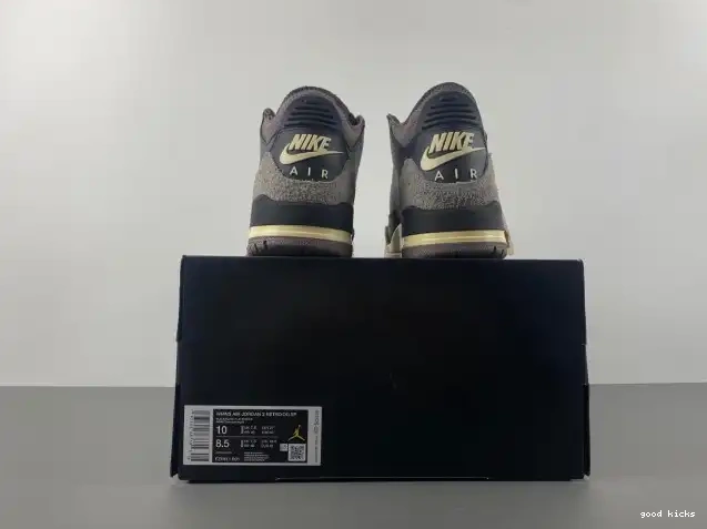 80% Off Sale x 3 Jordan Black FZ4811-001 Ma Maniere Air A 0324